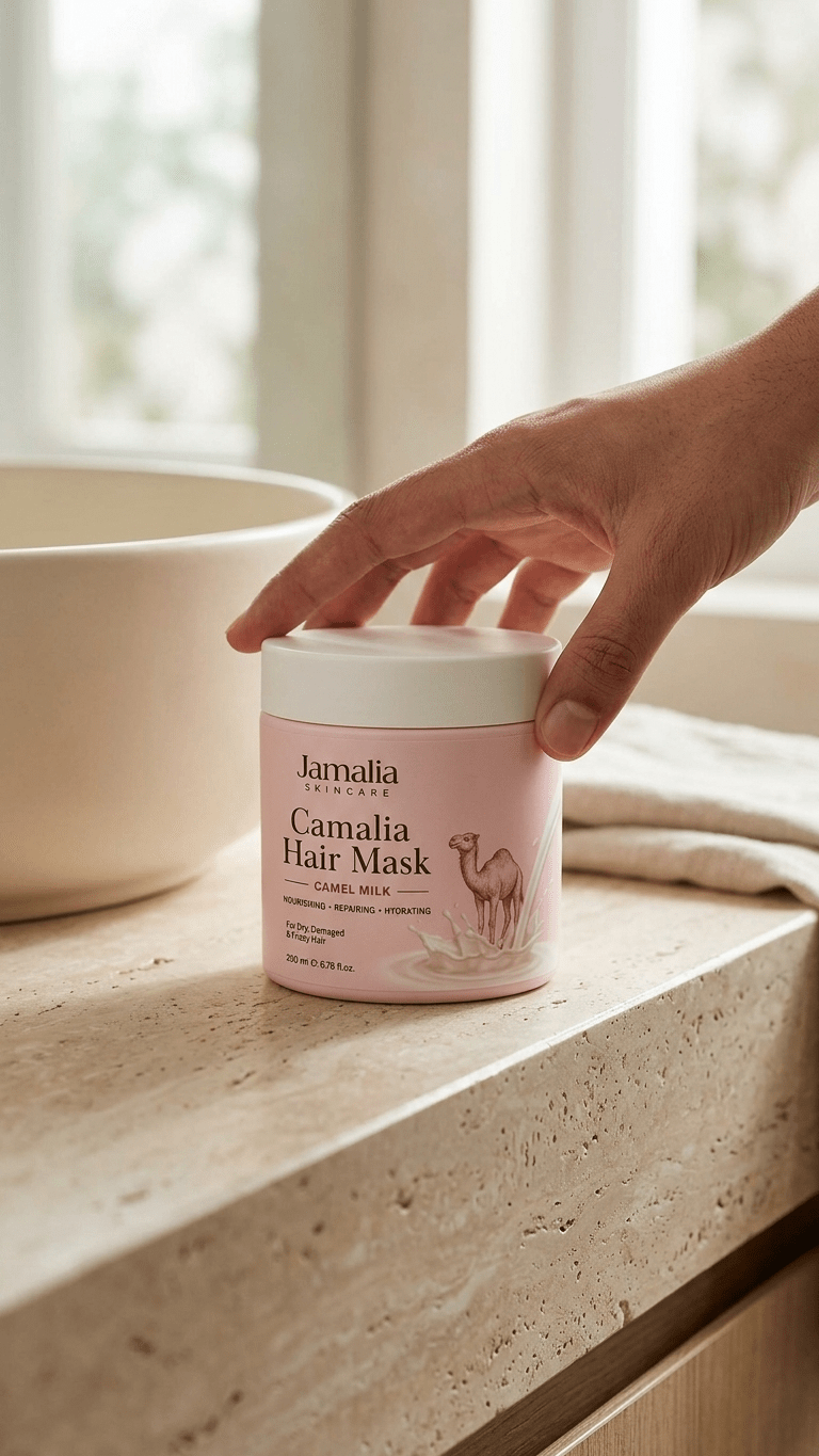 Camalia Hair Mask | Camel Milk Deep Repair & Nourish Treatment - Jamalia Skincare