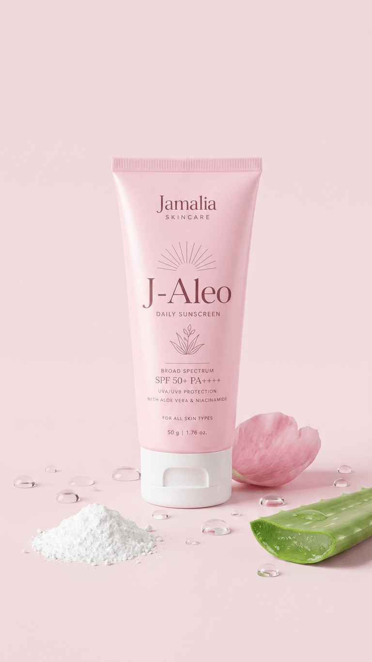 J-Aloe Sunscreen | Aloe Vera Sun Protection for All Skin Types - Jamalia Skincare