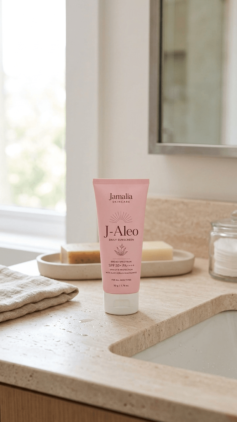 J-Aloe Sunscreen | Aloe Vera Sun Protection for All Skin Types - Jamalia Skincare