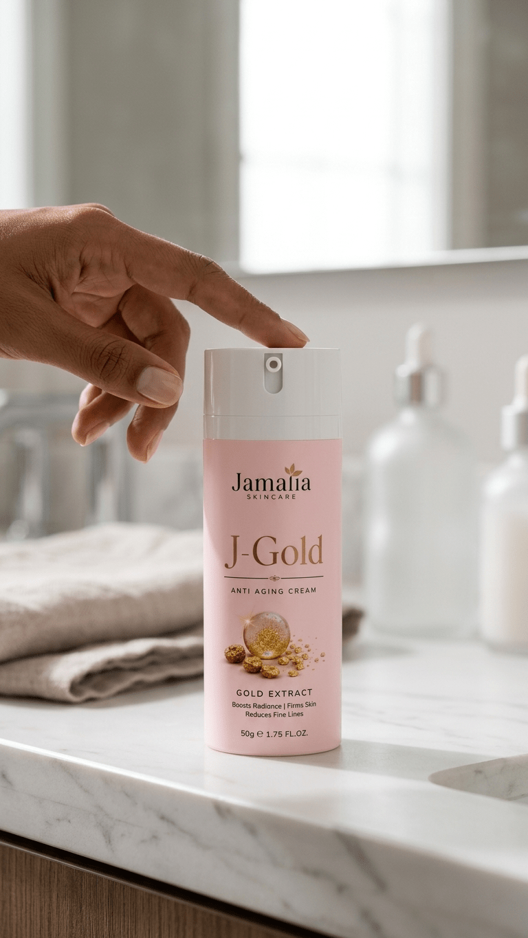 J-Gold Anti-Aging Cream | Gold Extract Youthful Radiance Formula - Jamalia Skincare