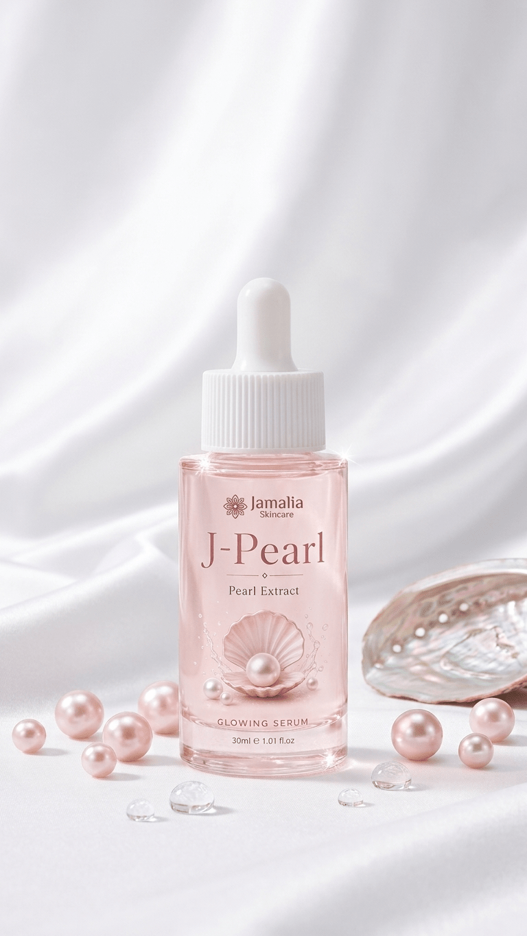 J-Pearl Glowing Serum | Pearl Extract Brightening & Radiance Boost - Jamalia Skincare
