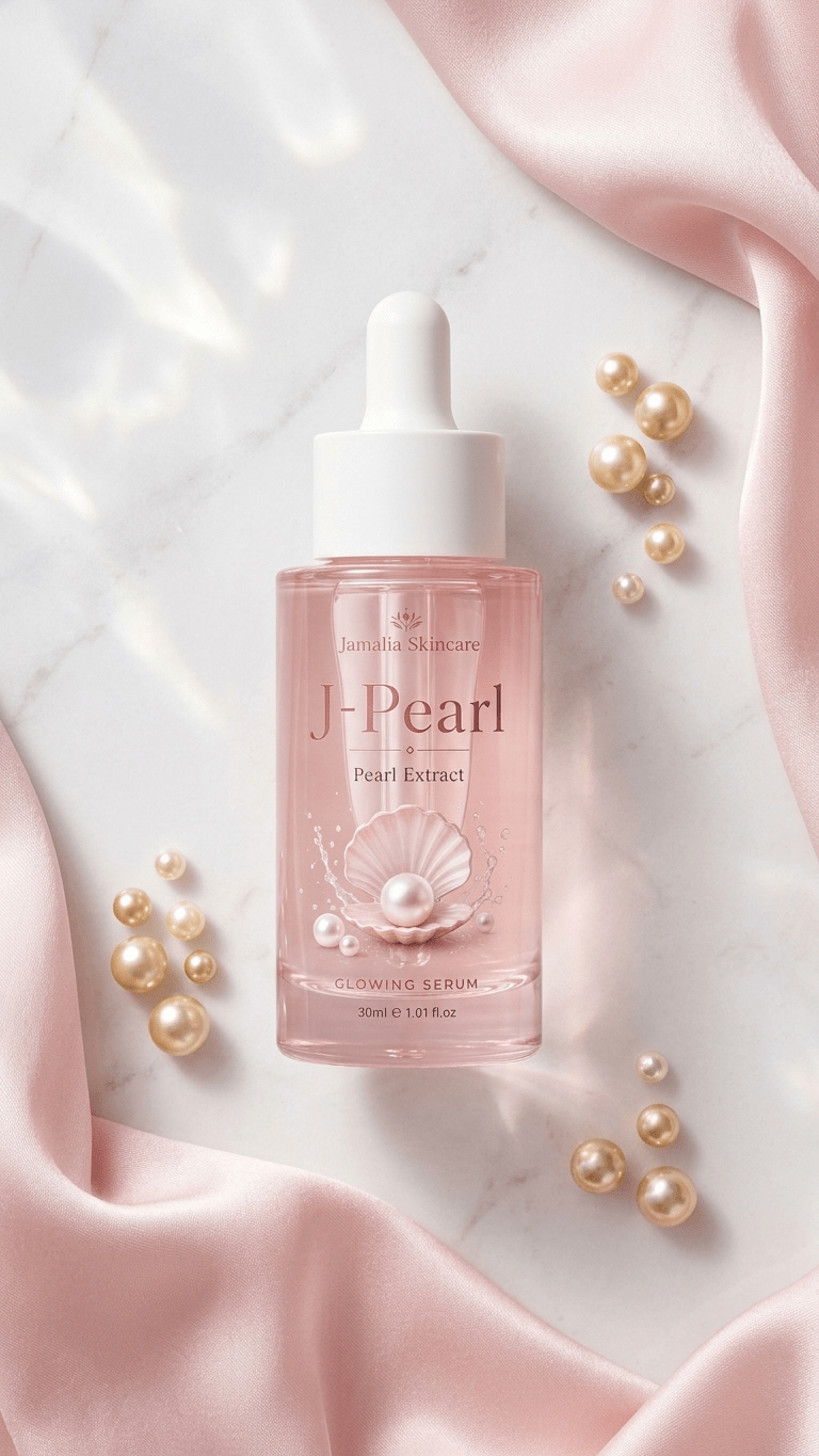 J-Pearl Glowing Serum | Pearl Extract Brightening & Radiance Boost - Jamalia Skincare